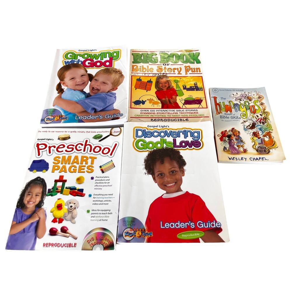 Gospel's‎ Light Sunday School Books- Preschool, Elementary, Leader's Guide Skits